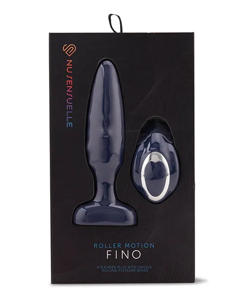 Novel Creations Usa INC Anal Nu Sensuelle Fino Roller Motion Plug Navy Blue