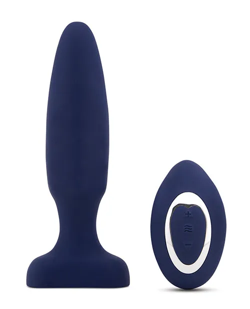 Novel Creations Usa INC Anal Nu Sensuelle Fino Roller Motion Plug Navy Blue