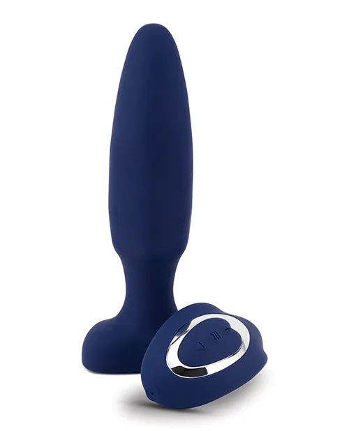 Novel Creations Usa INC Anal Nu Sensuelle Fino Roller Motion Plug Navy Blue