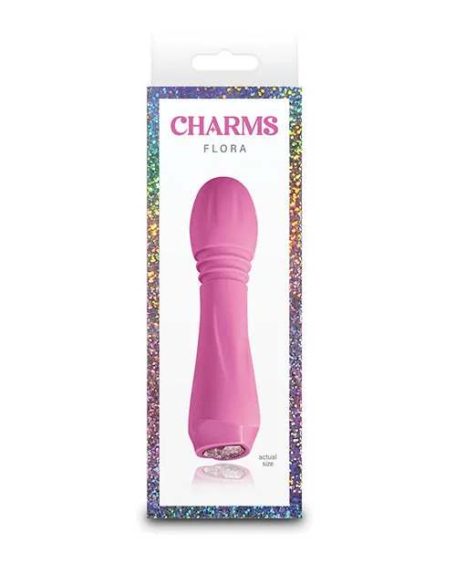 Ns Novelties INC Female Sex Toys Charms Flora Compact Vibrator Coral