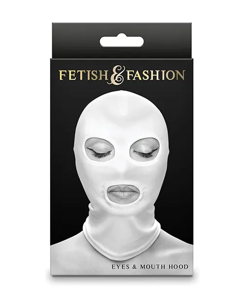 Ns Novelties INC Fetish Fashion Eyes Mouth Hood White Female Sex Toys