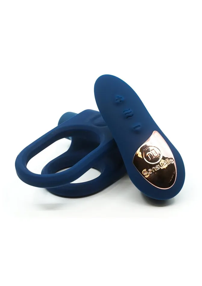 Nu Sensuelle Male Sex Toys Nu Sensuelle Silicone Bullet Ring Xlr8 Rechargeable Vibrating Cock Ring with Remote Control