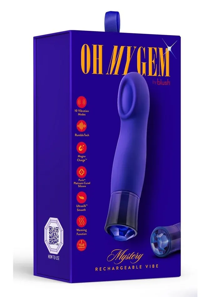 Oh My Gem Mystery Rechargeable Silicone GSpot Vibrator Oh My Gem Female Sex Toys