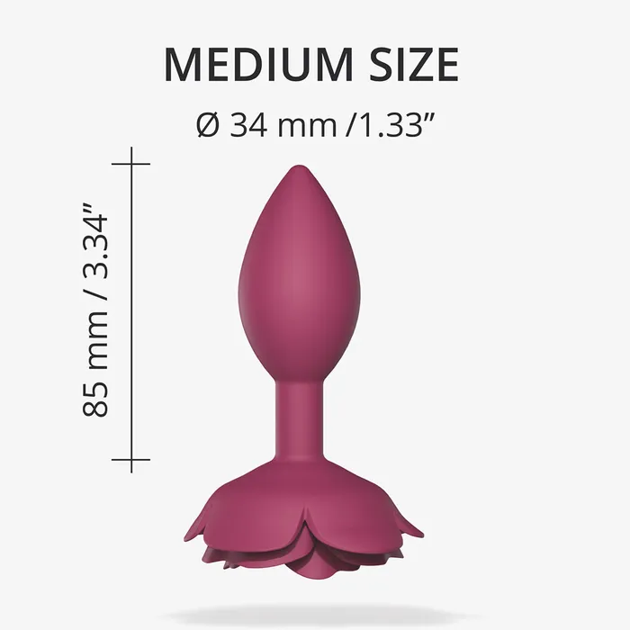 Open Roses by Love to Love Plug Medium Plum Star Love to Love Male Sex Toys