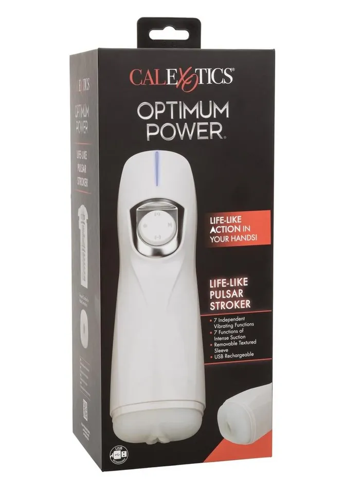 Optimum Power Male Sex Toys Optimum Power Lifelike Pulsar Rechargeable Stroker