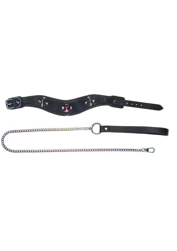 Ouch Female Sex Toys Ouch Venice Collection Collar with Leash