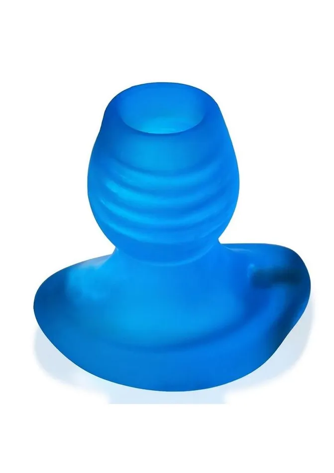 Oxballs Female Sex Toys Glowhole 2 Hollow Buttplug with Led Insert Large Blue Morph