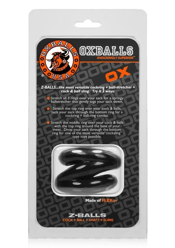 Oxballs Male Sex Toys Oxballs Atomic Jock ZBalls Cock Ring and Ball Stretcher