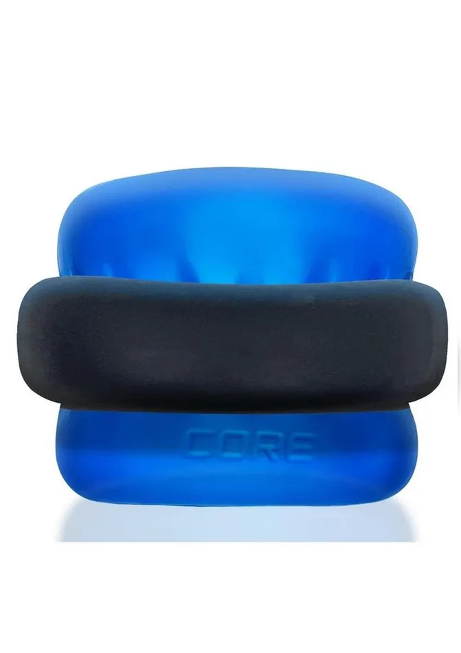 Oxballs Male Sex Toys Ultracore Core Ballstretcher with Axis Ring Blue Ice