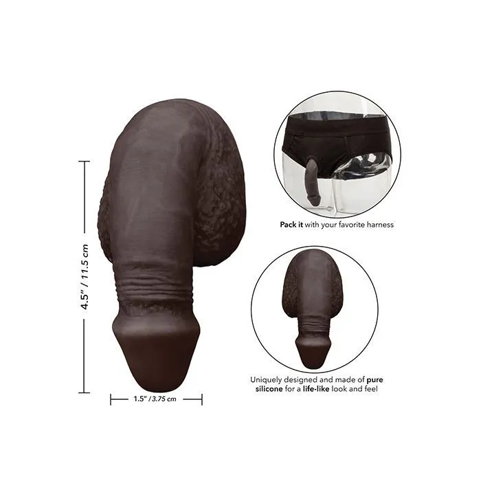 Packer Gear 5 Silicone Packing Penis Black California Exotic Novelties Anal