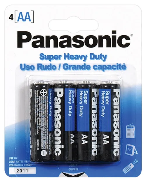 Panasonic Female Sex Toys Panasonic Super Heavy Duty Battery 4pk