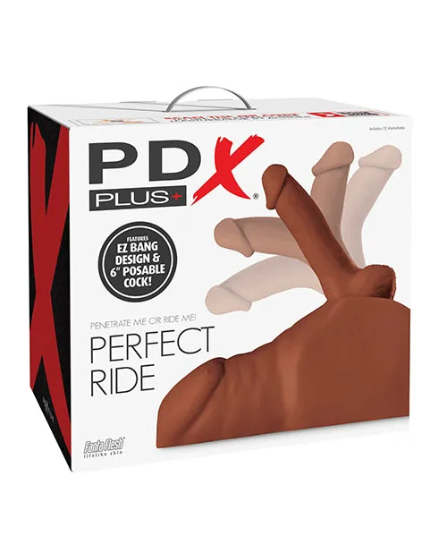 Pdx Brands Male Sex Toys PDX Plus Perfect Ride Brown