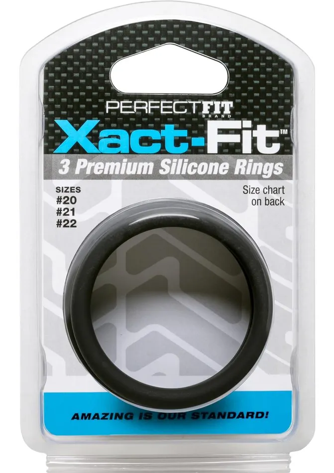 Perfect Fit Male Sex Toys Perfect Fit XactFit Silicone Ring Kit Lg XL