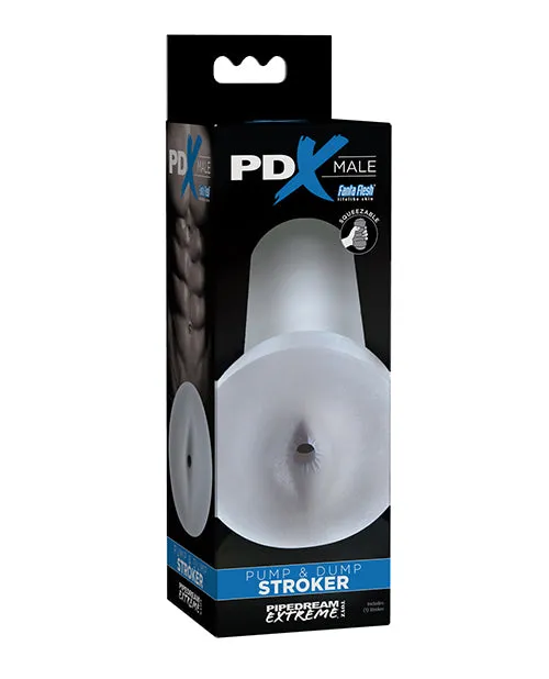 Pipedream Products Male Sex Toys PDX Male Pump Dump Stroker Frosted