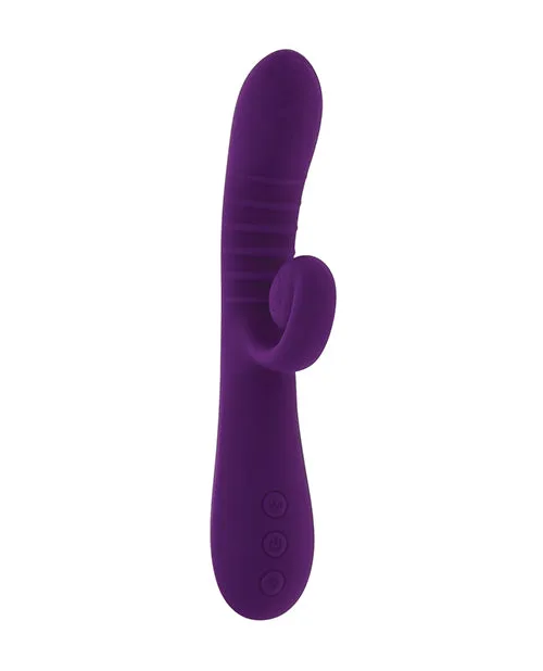 Playboy Pleasure Curlicue Rabbit Vibrator Acai Evolved Novelties INC Female Sex Toys