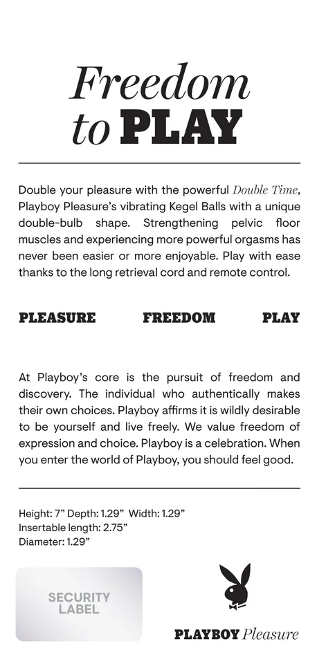 Playboy Pleasure Double Time Playboy Pleasure Female Sex Toys