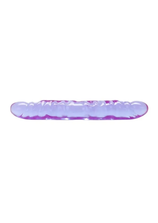 Playful Dongs Dildos Reflective Gel Veined Double Dildo