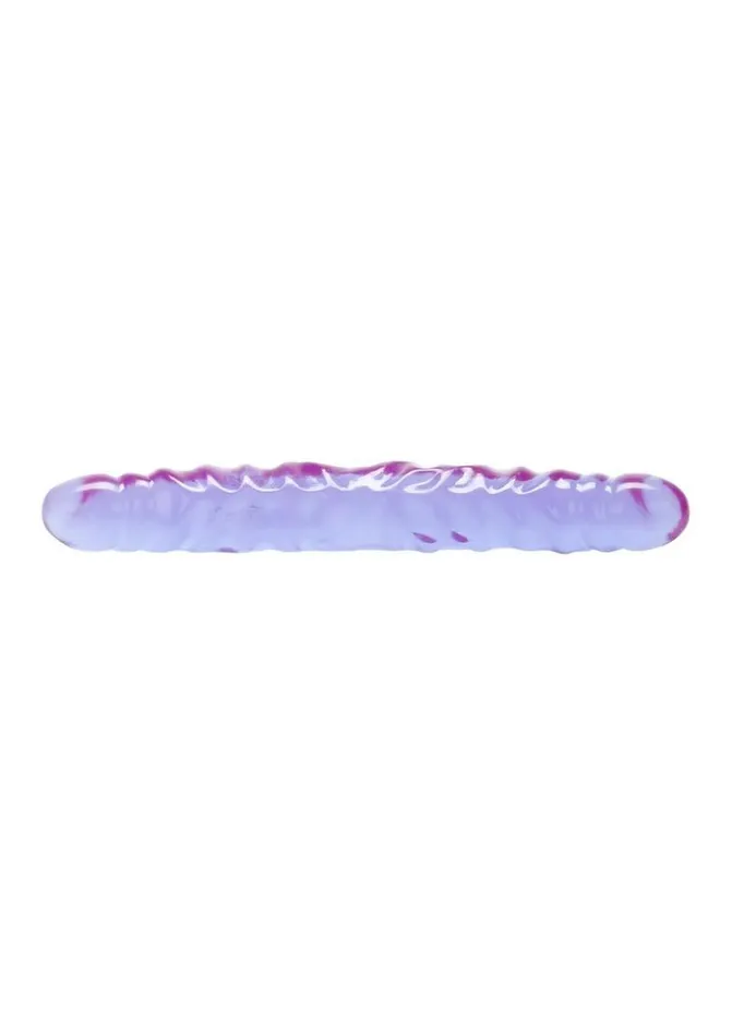 Playful Dongs Dildos Reflective Gel Veined Double Dildo