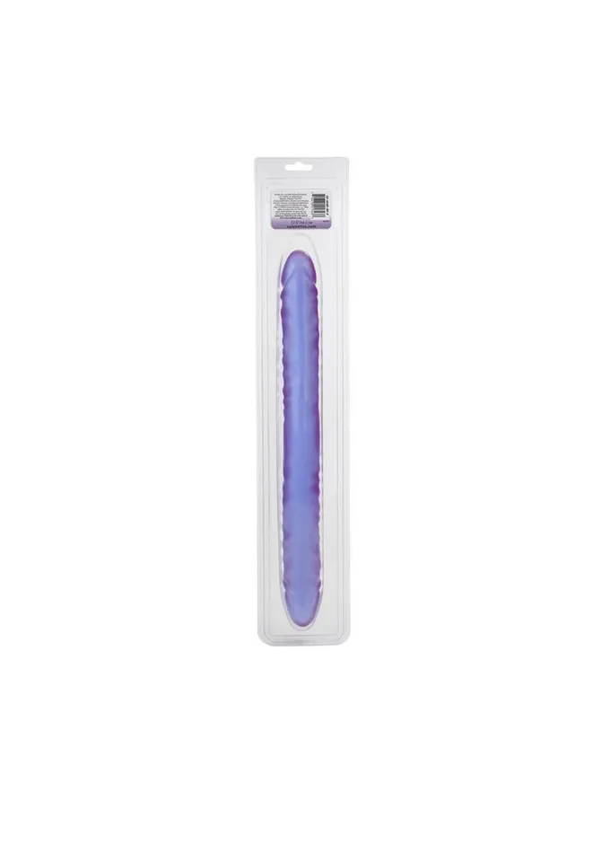 Playful Dongs Dildos Reflective Gel Veined Double Dildo