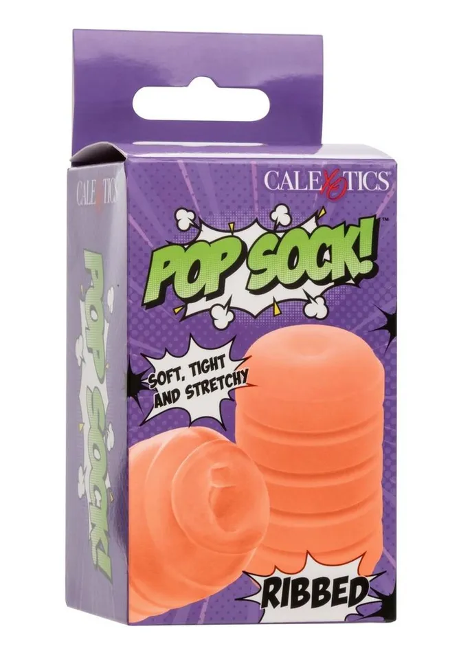 Pop Sock Pop Sock Ribbed Stroker Male Sex Toys