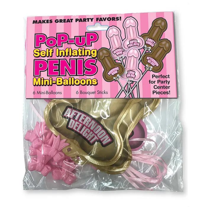 PopUp Penis SelfInfl Penis Mini Balloons Little Genie Male Sex Toys