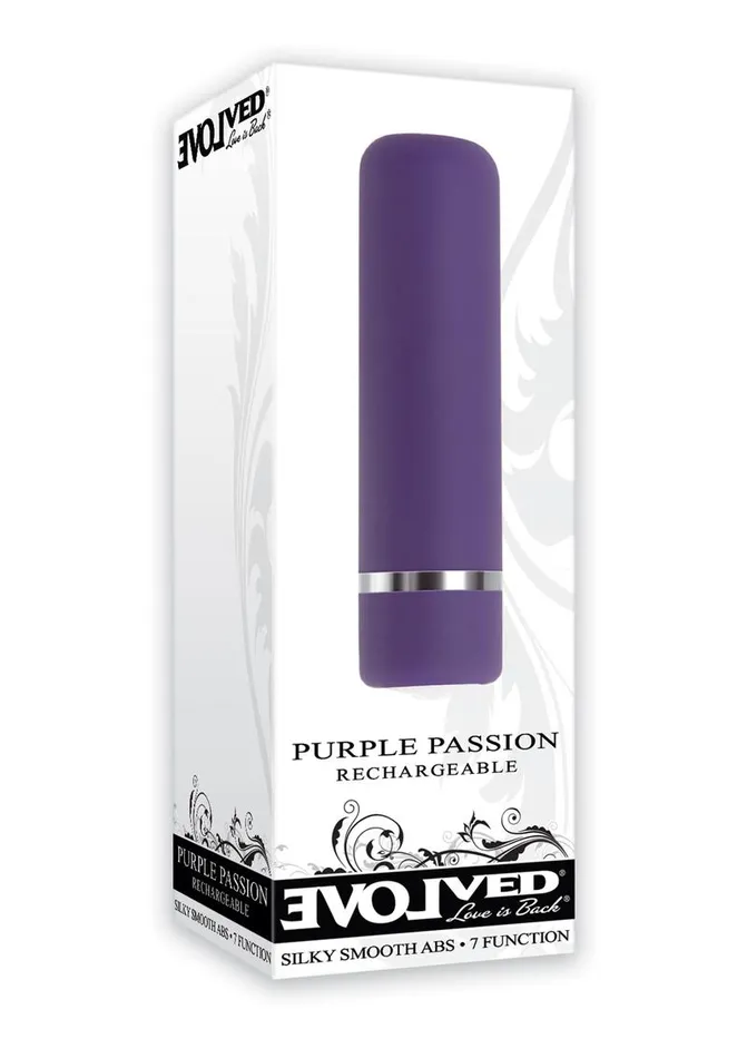 Purple Passion Rechargeable Silky Smooth Bullet Evolved Vibrators