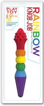 Rainbow Dildo Knob Job Nice and nasty Bz Dildos