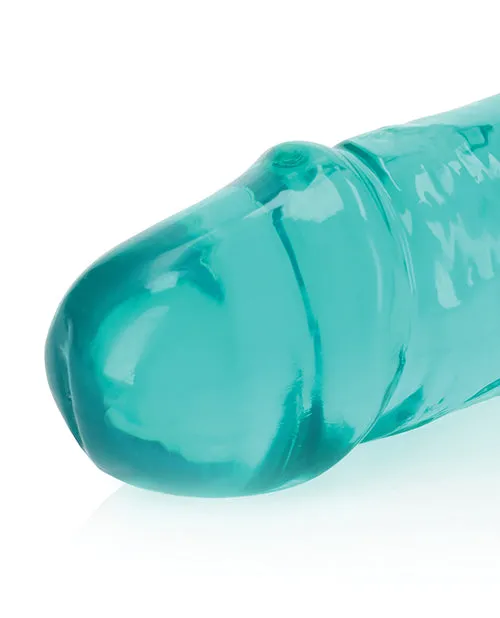 Realrock Crystal Clear 13 Double Dildo Turquoise Shots America LLC Dildos