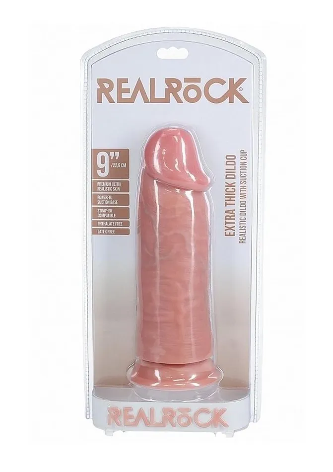 Realrock Ultra Realistic Skin Extra Thick No Balls Real Rock Female Sex Toys