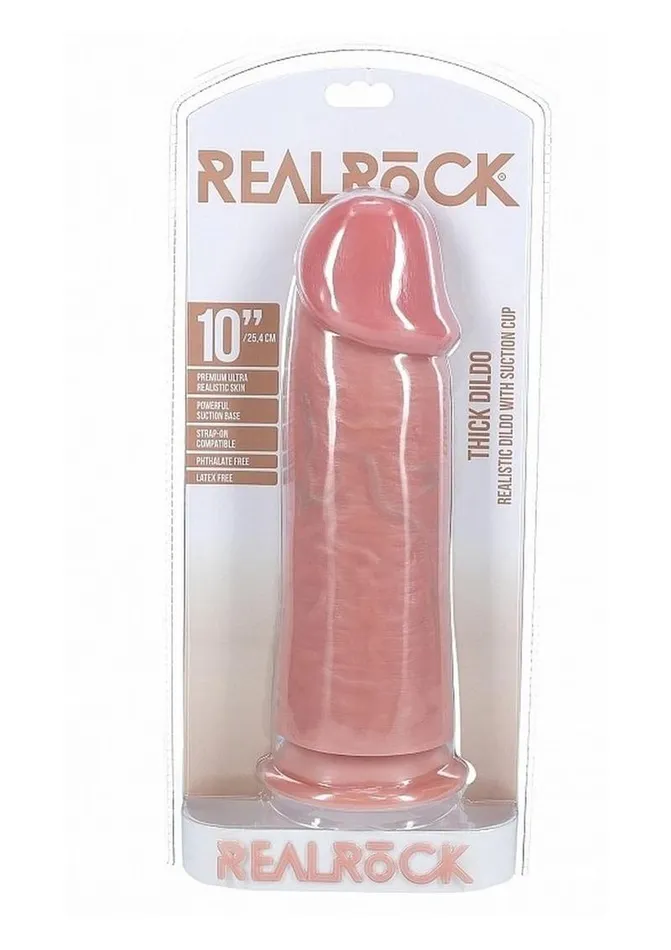 Realrock Ultra Realistic Skin Extra Thick No Balls Real Rock Female Sex Toys