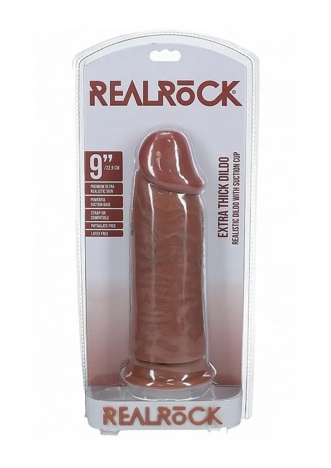 Realrock Ultra Realistic Skin Extra Thick No Balls Real Rock Female Sex Toys