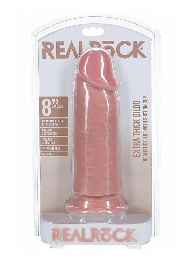 Realrock Ultra Realistic Skin Extra Thick No Balls Real Rock Female Sex Toys