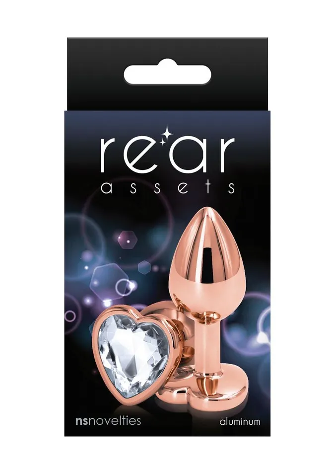 Rear Assets Rose Gold Heart Anal Plug Rear Assets Anal