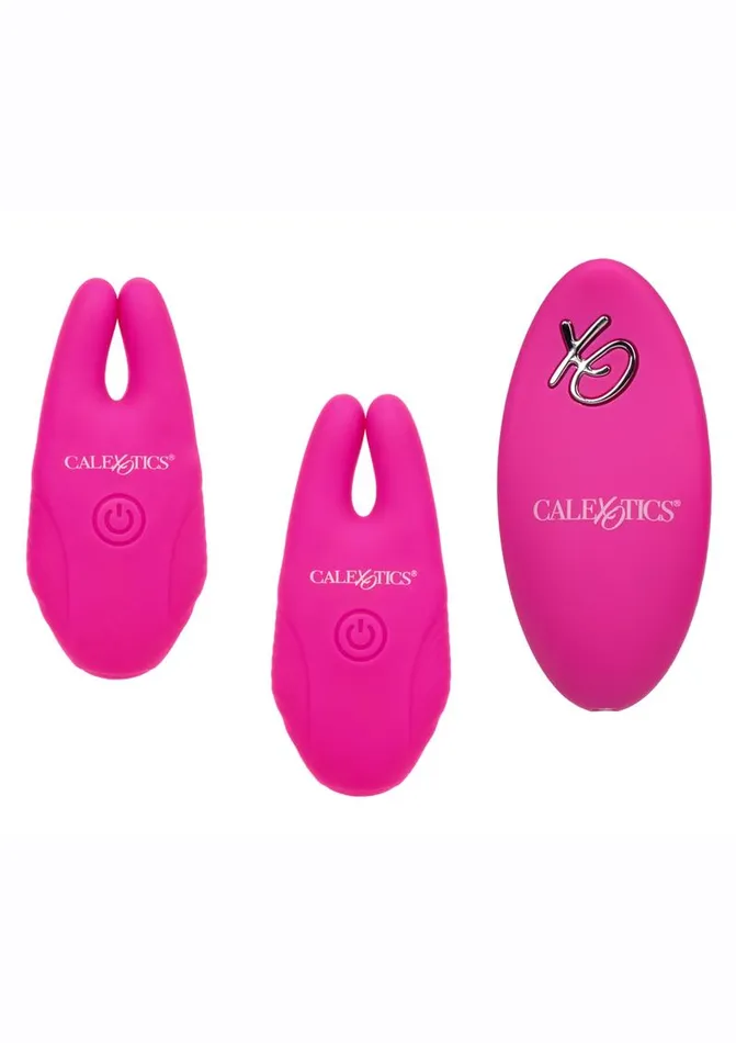 Remote Controlled Vibes Female Sex Toys Silicone Remote Rechargeable Nipple Clamps