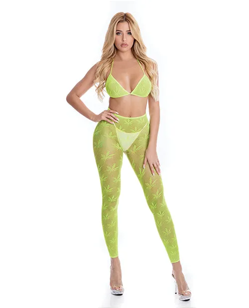 Rene Rofe Male Sex Toys All About Leaf Legging Set Green One Size