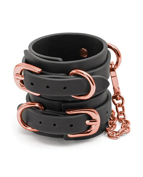 Restraints Bondage Couture Wrist Cuffs Black Ns Novelties INC