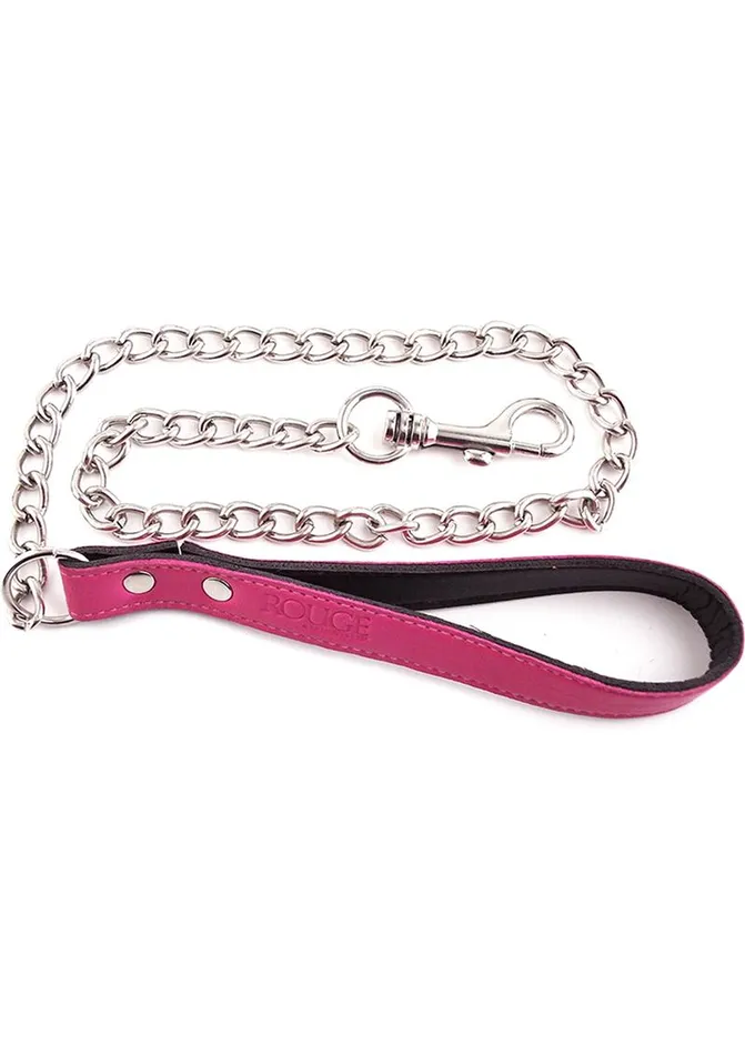 Restraints Rouge Rouge Leather Lead Chain