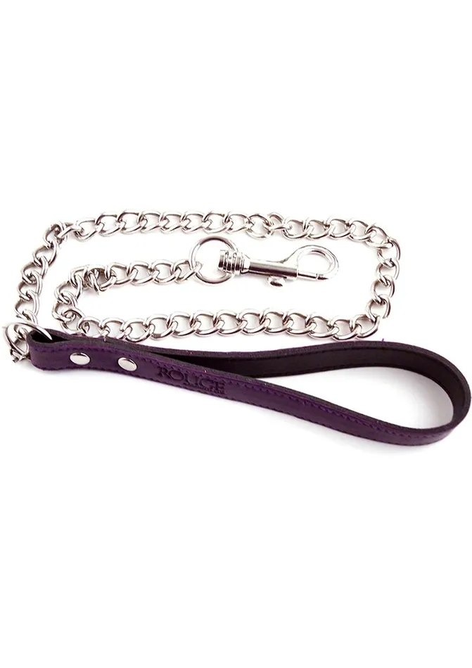 Restraints Rouge Rouge Leather Lead Chain