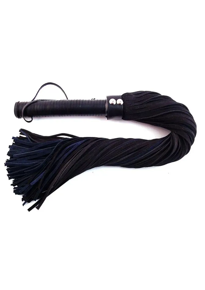 Restraints Rouge Suede Flogger with Leather Handle Rouge