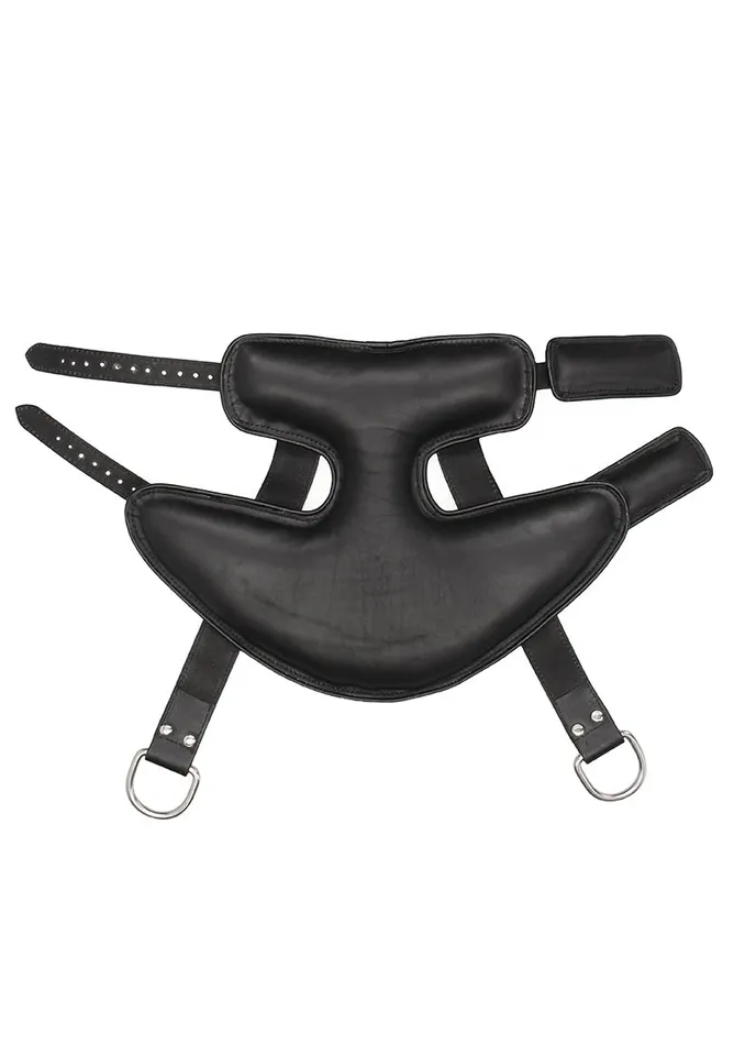 Restraints Shots America Suspension Cuffs Saddle Leather Heavy Duty Black