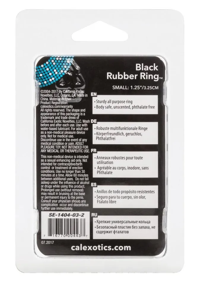 Rings Male Sex Toys Black Rubber Cock Ring