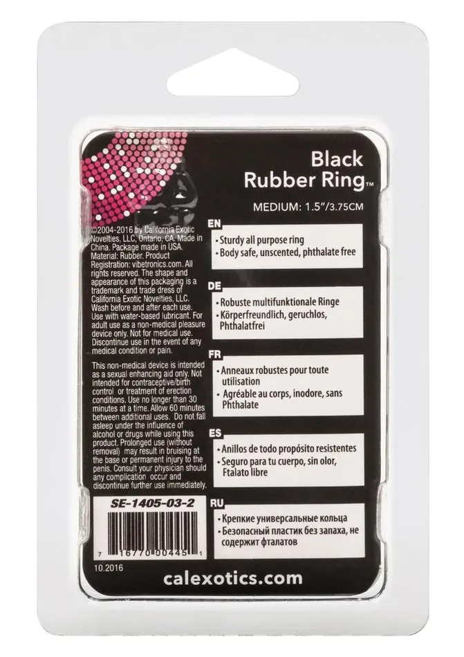 Rings Male Sex Toys Black Rubber Cock Ring