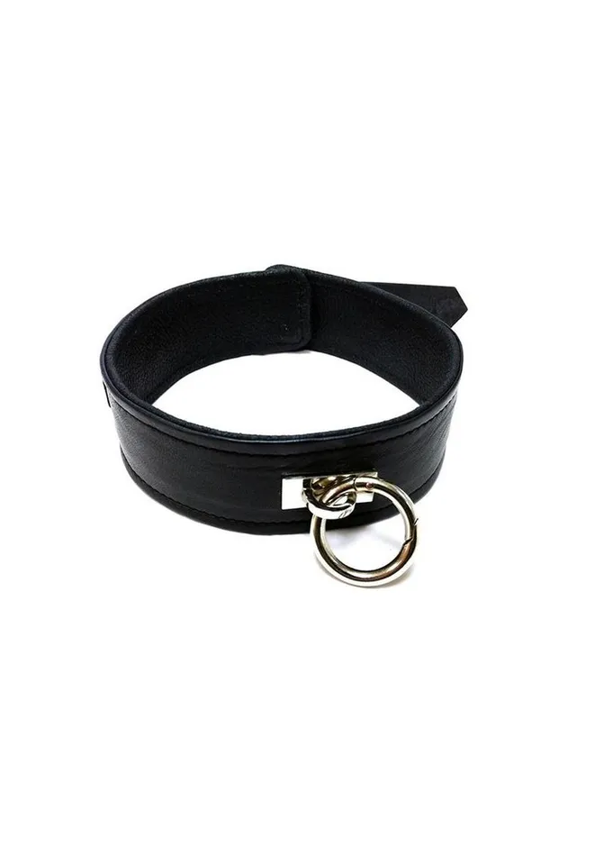 Rouge Male Sex Toys Rouge Plain Leather Adjustable Collar 1 Ring