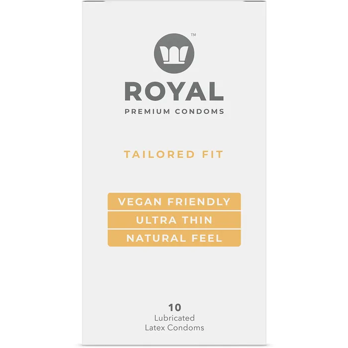 Royal Intimacy Tailored Fit Vegan Condoms 10pk Royal Intimacy Female Sex Toys