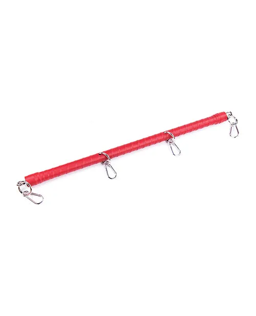 Sg Entertainmentplesur Bod Vibrators Plesur Wrapped Spreader Bar Red