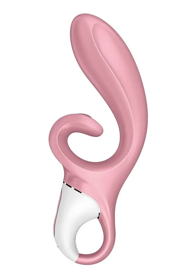 Satisfyer Hug Me Rechargeable Silicone Vibrator with Clitoral Stimulation Satisfyer Female Sex Toys