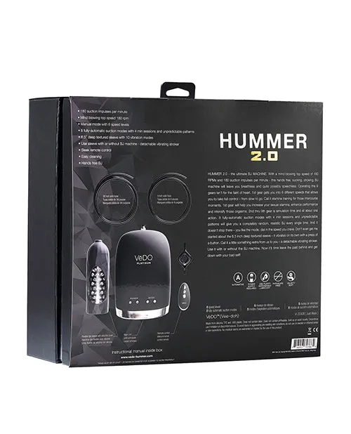 Savvy Co Male Sex Toys VeDO Hummer 20 Masturbator Black