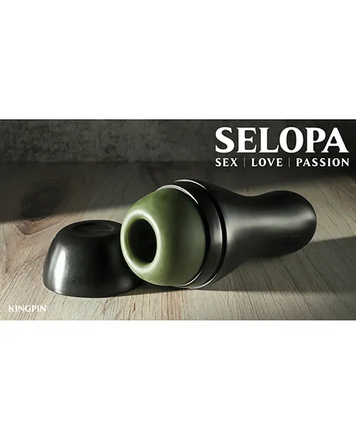 Selopa Kingpin Male Masturbator Green Evolved Novelties INC Male Sex Toys