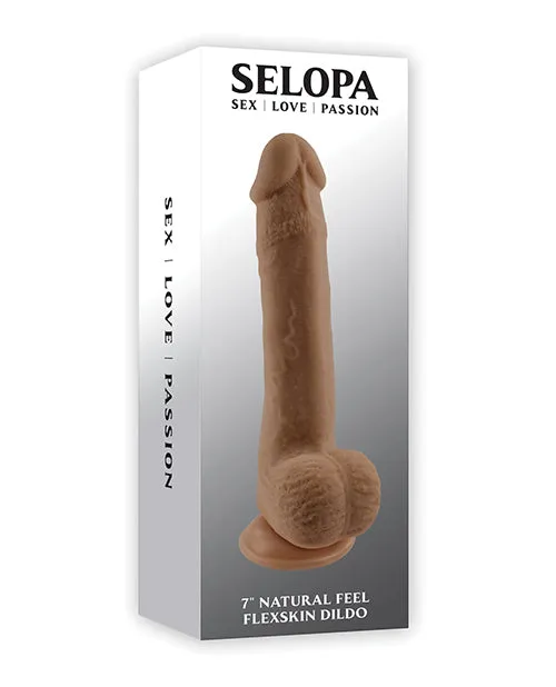 Selopa Natural Feel 7 Flexskin Dildo Dark Evolved Novelties INC Dildos