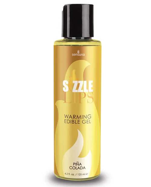 Sensuva Valencia Naturals Enhancers Sizzle Lips Warming Gel 42 oz Pina Colada